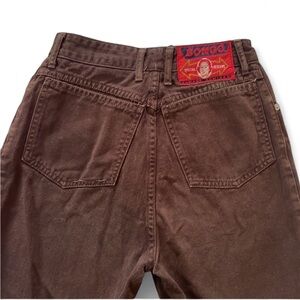 Vintage BONGO Jeans Brown High Waisted Straight Leg Y2K Grunge 90s Denim 24" W